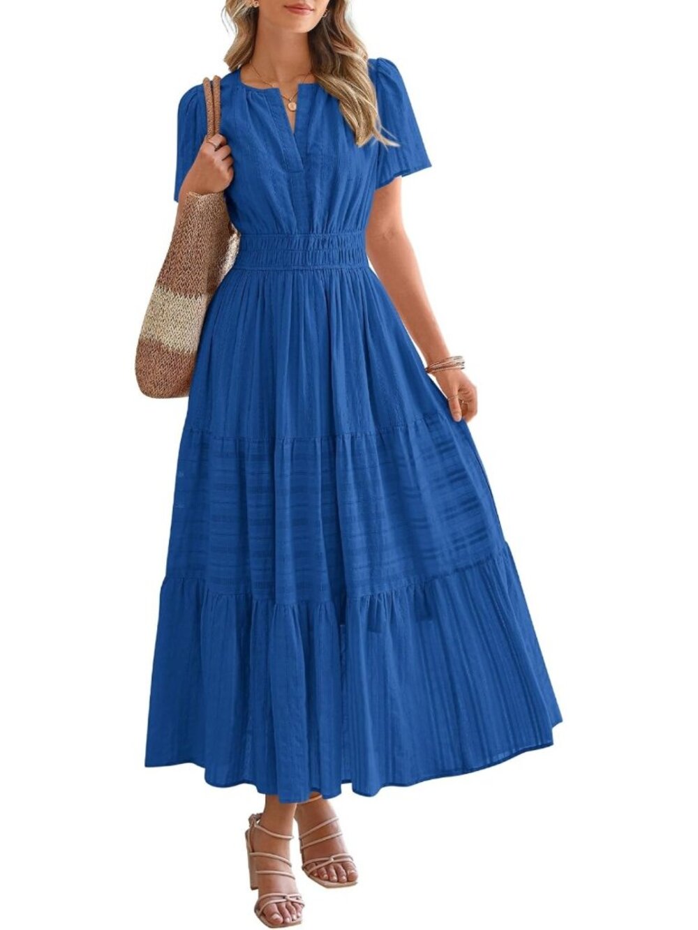 Trendy Women's Summer Casual Maxi Dress - Perfect for Beach & Parties